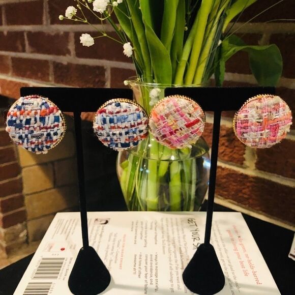 Aldo- Button Earrings  - Picture 2 of 2